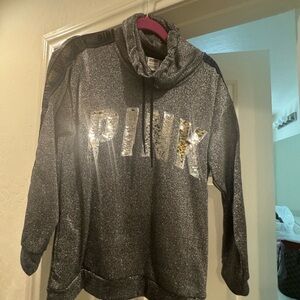PINK Victoria's Secret Glittery Gray Sweater